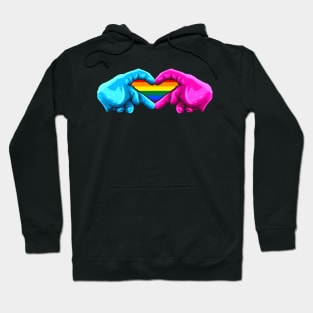 Hands Forming A Heart With Rainbow Inside LGBTQ Pride Month Hoodie